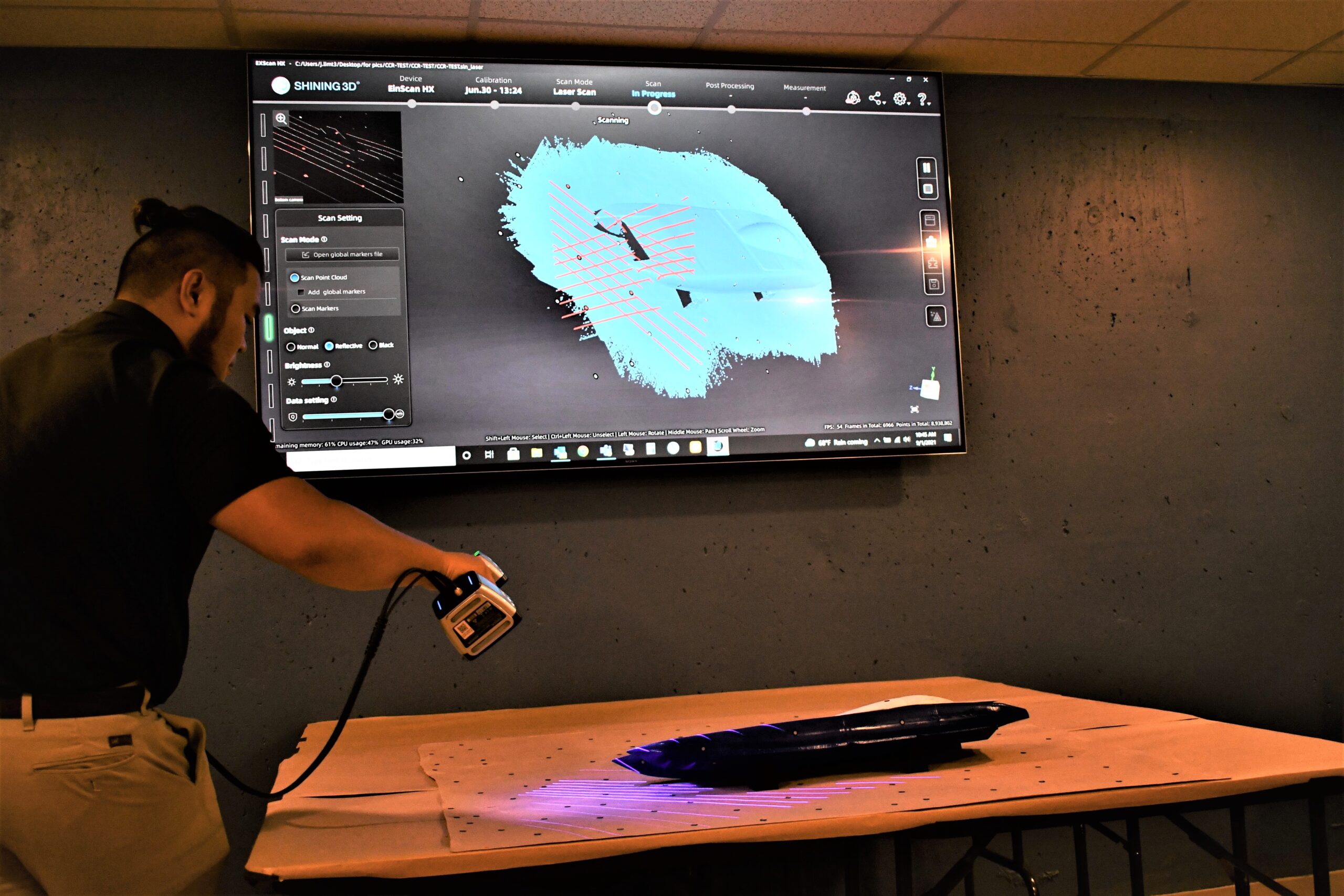 Scan to CAD Process for Part with Handheld Scanner