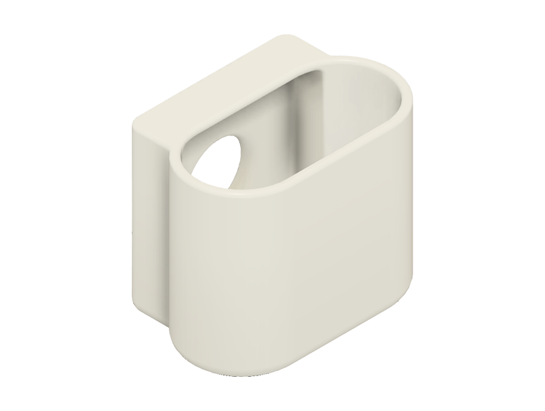 White 3D Printing Prototype of Apple Earbuds Case