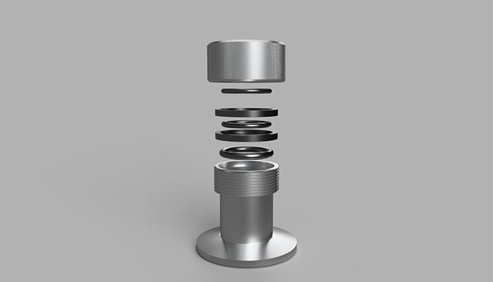 CAD Drafting Services Model of Custom Designed Parts